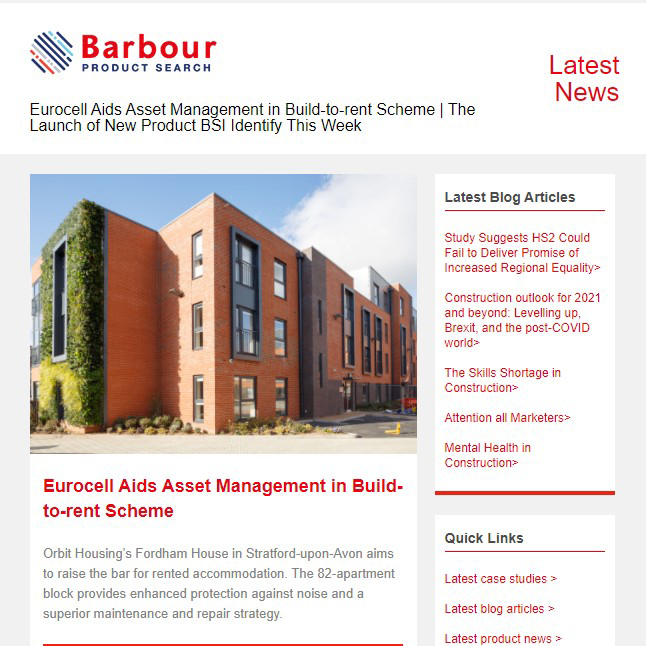 Eurocell Aids Asset Management in Build-to-rent Scheme |  The Launch of New Product BSI Identify This Week